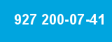 927 200-07-41